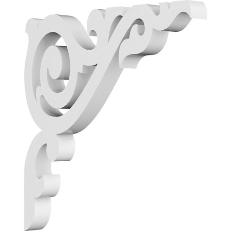 Ekena Millwork Baile Architectural Grade PVC Bracket, 5/8"W X 6"D X 6"H BKTP01X06X06BA